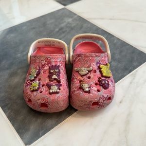 Hello kitty pink crocs toddler 7